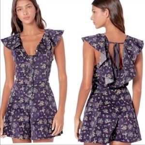 NWT Free People Violet visions floral romper